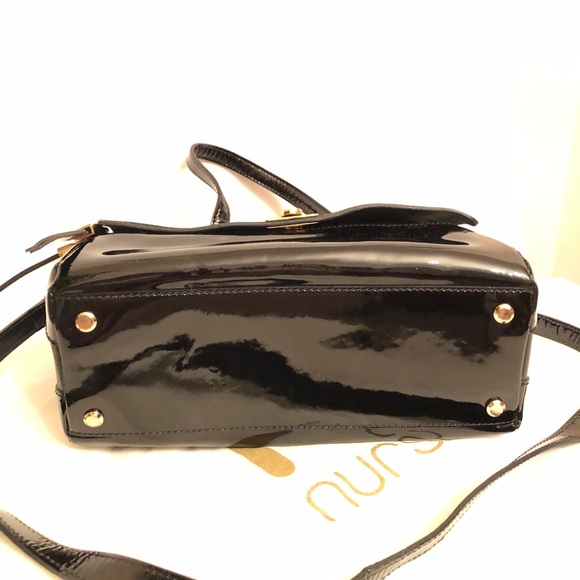 NURSACE Black Leather Handbag - Picture 6 of 11